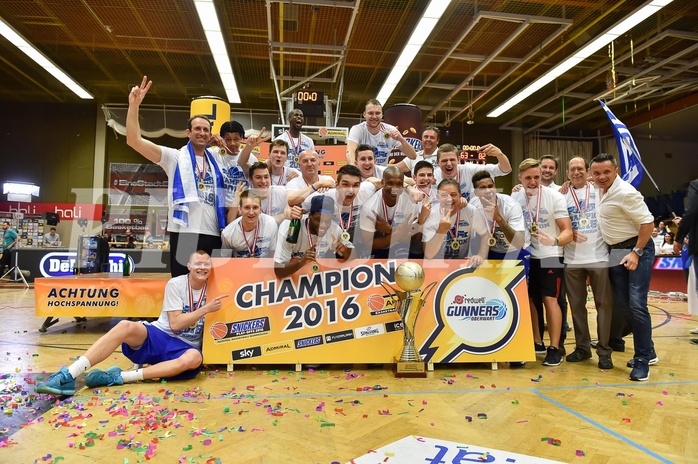 Basketball ABL 2015/16 Playoff Finale Spiel 3 WBC Wels vs Gunners Oberwart