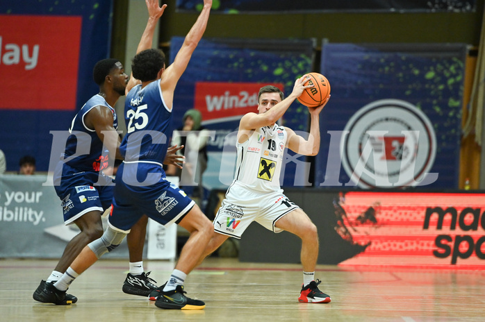 Basketball, Superliga 2023/24, Grunddurchgang 12. Runde, Flyers Wels vs. BBC Nord Dragonz,
