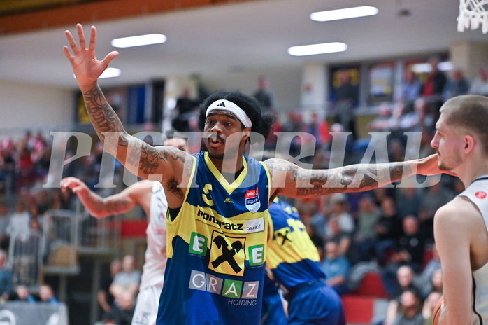 Basketball, Superliga 2024/25, 9. Plazierungsrunde, Flyers Wels vs. UBSC Graz,