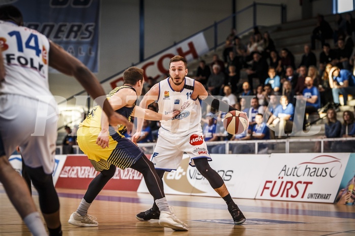 Basketball, ABL 2018/19, Grunddurchgang 27.Runde, Oberwart Gunners, UBSC Graz, Hayden Thomas Lescault (11)