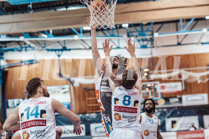 Basketball, Basketball Superliga 2023/24, Grunddurchgang 20.Runde, Oberwart Gunners, Klosterneuburg Dukes, Daniel Koeppel (14), Will Carius (24), Florian Koeppel (8)