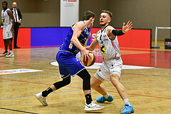 Basketball Superliga 2020/21, Grunddurchgang 6.Runde Flyers Wels vs. Swans Gmunden, Benedikt Güttl (7), Jan Raszdevsek (4),

