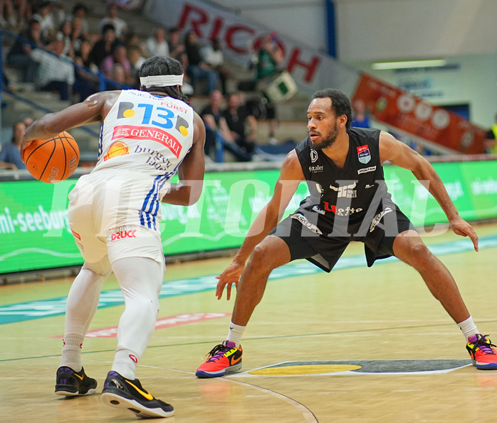 Basketball, Basketball Superliga 2024/25, Playoffs, Viertelfinale Spiel 3, Oberwart Gunners vs. Kapfenberg 