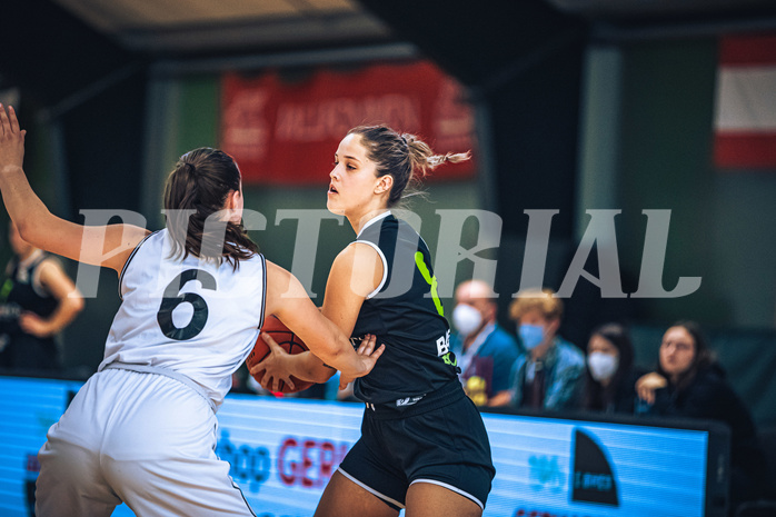 Basketball Basketball Damen Superliga 2021/22, Grunddurchgang 4.Runde Vienna D.C. Timberwolves vs. Basket Flames