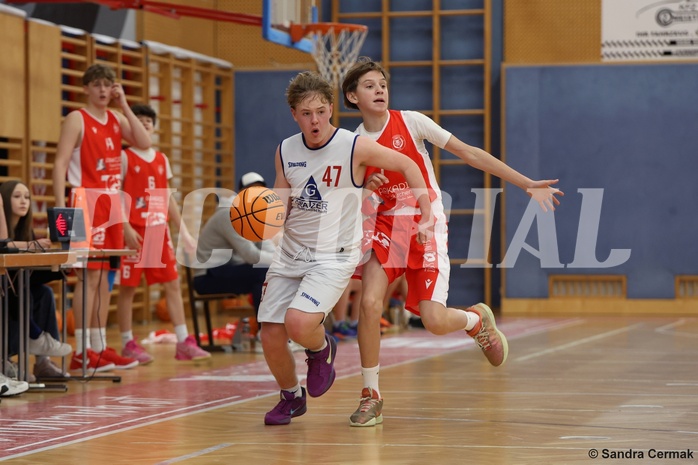 Basketball Superliga 2024/25, SLMU14 Traiskirchen Lions Academy vs. ATSE Graz