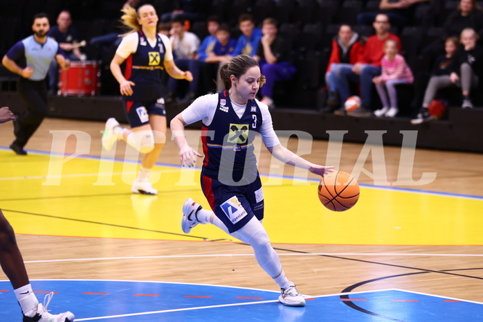 04.02.2024, Graz, Raiffeisen Sportpark, Basketball Damen Superliga 2023/24, Grunddurchgang 11.Runde, UBSC-DBBC Graz - SKN St. Pölten Frauen ,  