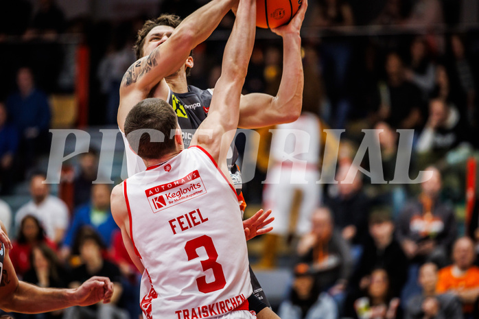 Basketball, win2day Basketball Superliga 2024/25, Grunddurchgang 12.Runde, Traiskirchen Lions, Klosterneuburg Dukes, Lukas Reichle (13)