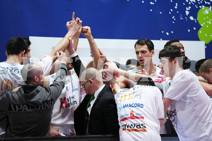 Basketball Superliga 2021/22, Grundduchgang 16.Runde , Kapfenberg Bulls vs. BC Vienna