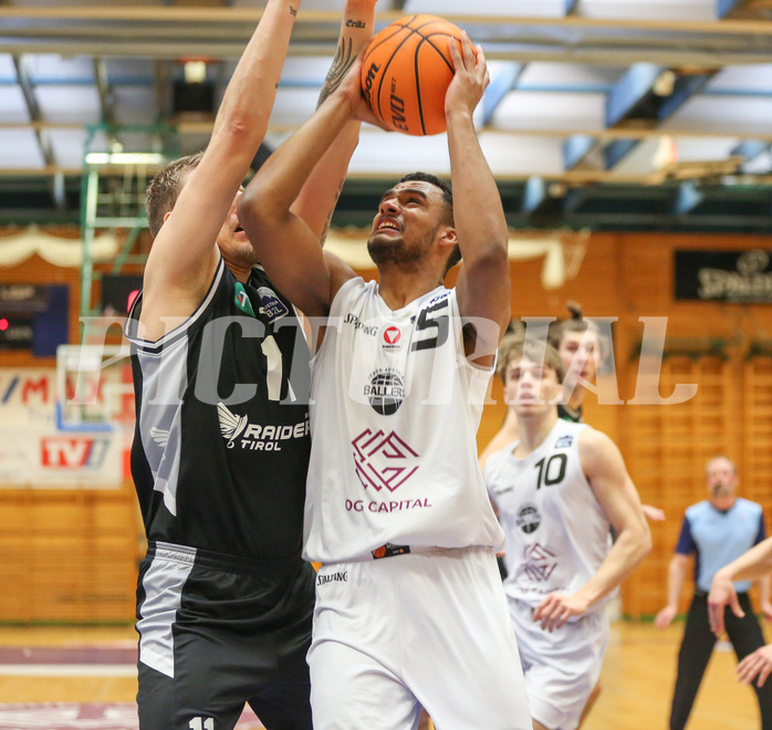 Basketball Zweite Liga 2023/24, Grunddurchgang 19.Runde Upper Austrian Ballers vs. Raiders Tirol



