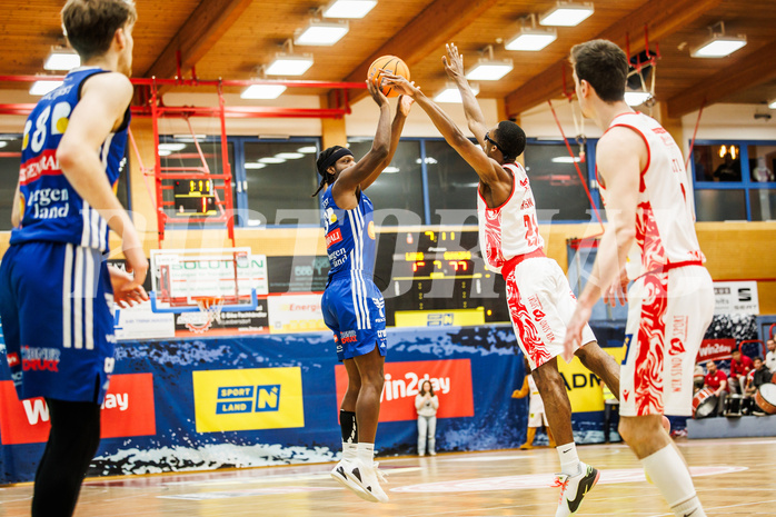 Basketball, Basketball Austria Cup 2024/25, Viertelfinale, Traiskirchen Lions, Oberwart Gunners, Quincy Diggs (13)