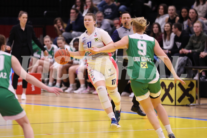 12.03.2023, Graz, Raiffeisen Sportpark, Basketball Damen Superliga 2022/23, Semifinale Spiel 2, UBSC-DBBC Graz vs. UBI Holding Graz,  