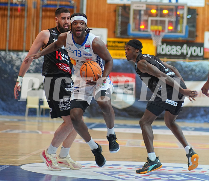 Basketball Superliga 2024/25, Playoffs, Viertelfinale Spiel 1 Oberwart Gunners vs. Kapfenberg Bulls