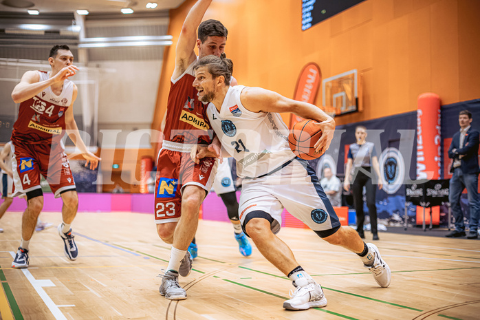 Basketball, Win2Day Superliga 2022/23, 5. Qualifikationsrunde, Vienna Timberwolves, Traiskirchen Lions, Moritz Lanegger (21)