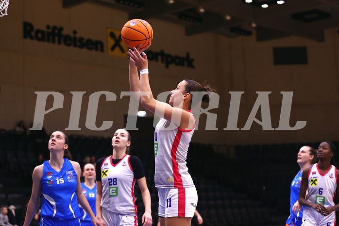 24.11.2024, Graz, Raiffeisen Sportpark, Basketball Damen Superliga 2024/25, Grunddurchgang, 7.Runde, UBSC-DBBC Graz - DBB Wels,  