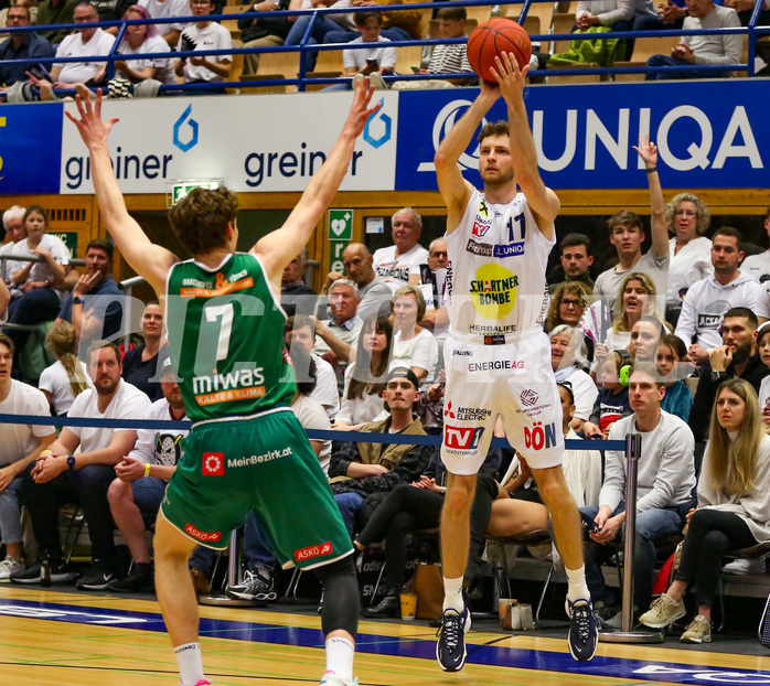 Basketball Superliga 2022/23, Playoff, Viertelfinale Spiel 3 Gmunden Swans vs. Kapfenberg Bulls


