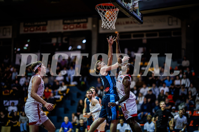 Basketball, Win2Day Superliga 2023/24, Grunddurchgang 8.Runde, BC Vienna, Vienna Timberwolves, Jonas John (99)