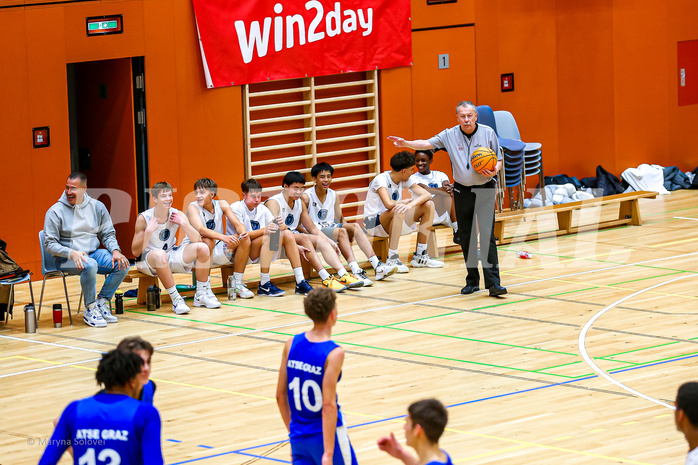 24.11.2024 Österreichischer Basketballverband 2024/25, SLMU16, Vienna Timberwolves vs. ATSE Graz