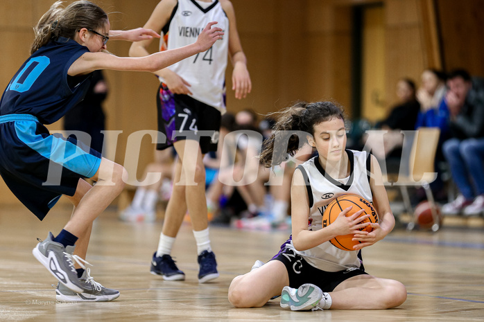 23.02.2025 Österreichischer Basketballverband 2024/25, SLWU14 Vienna United vs. Vienna Timberwolves