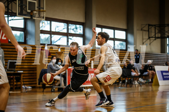 Basketball, Basketball Zweite Liga, Grunddurchgang 1.Runde, Mattersburg Rocks, Deutsch Wagram Alligators, Maximilian Pelz (22)