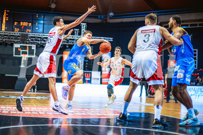 Basketball, Win2Day Superliga 2022/23, Grunddurchgang 7.Runde, BC GGMT Vienna, SKN St. Pölten, Felix Angerbauer (4)