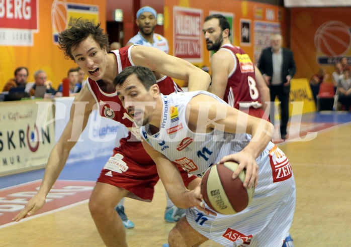 Basketball ABL 2015/16 Grunddurchgang 24.Runde Kapfenberg Bulls vs BC Vienna