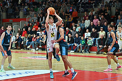 Basketball, Superliga 2023/24, Grunddurchgang 22. Runde, Flyers Wels vs. Vienna Timberwolves,