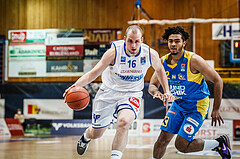 Basketball, bet-at-home Basketball Superliga 2021/22, Platzierungsrunde Spiel 4, Oberwart Gunners, SKN St. Pölten, Renato Poljak (16)