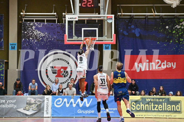 Basketball, Superliga 2024/25, 9. Plazierungsrunde, Flyers Wels vs. UBSC Graz,
