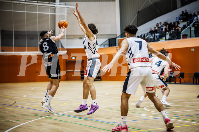 Basketball, Basketball Zweite Liga 2024/25, Grunddurchgang 11.Runde, Vienna Timberwolves, Mattersburg Rocks, Petar Zivkovic (8)