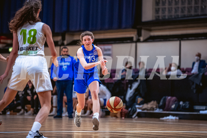 Basketball Basketball Damen Superliga 2021/22, Grunddurchgang 11.Runde Basket Flames vs. Vienna D.C. Timberwolves
