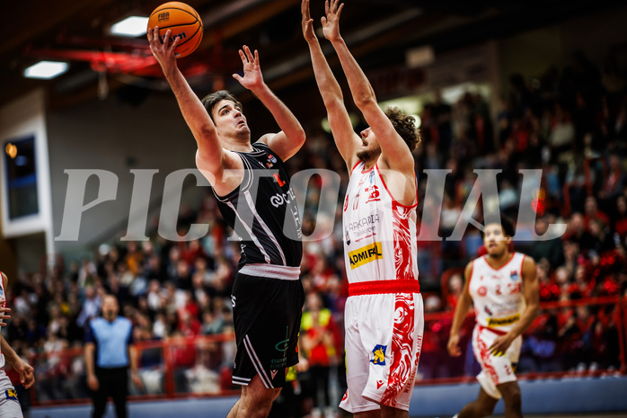 Basketball, Win2Day Superliga 2024/25, Grunddurchgang 15.Runde, Traiskirchen Lions, Fuerstenfeld Panthers, Milan Dokmanovic (12)