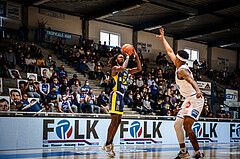 Basketball, bet-at-home Basketball Superliga 2021/22, Platzierungsrunde Spiel 8, Oberwart Gunners, UBSC Graz, Lesly Varner (11)