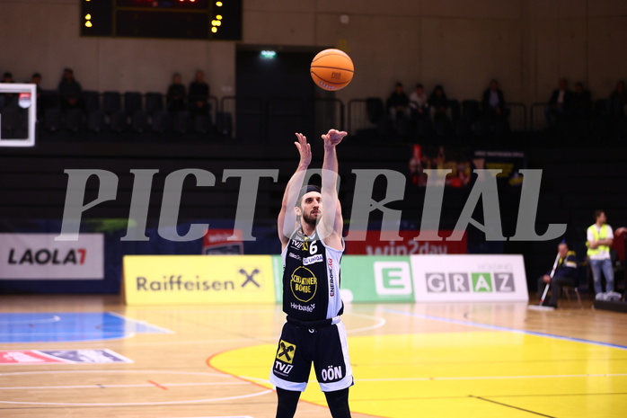 18.04.2025, Graz, Raiffeisen Sportpark Graz, Basketball Superliga 2024/25, Playoffs, Viertelfinale, Spiel 2, UBSC Graz - Gmunden Swans