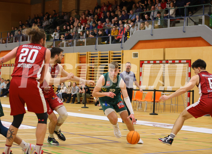 Basketball Zweite Liga 2023/24, Grunddurchgang 16.Runde Mistelbach Mustangs vs. Dornbirn Lions


