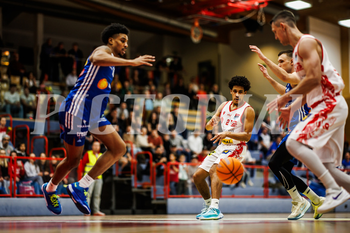 Basketball, Win2Day Superliga 2024/25, 2. Platzierungsrunde, Traiskirchen Lions, Oberwart Gunners, Obinna Anthony Ndukwe (2)