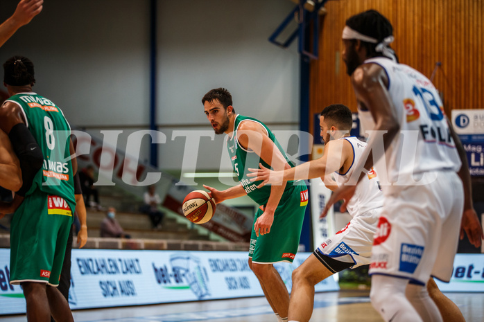 Basketball, bet-at-home Basketball Superliga 2020/21, Grunddurchgang 1. Runde, Oberwart Gunners, Kapfenberg Bulls, Alexander Herrera (5)