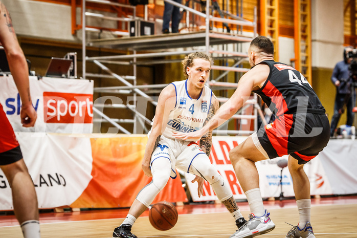 Basketball, Basketball Austria, Cup Final Four 2021/22 
Herren Cupfinale, BC GGMT Vienna, Oberwart Gunners, Travis Atson (4)