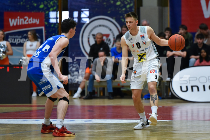 Win2Day Basketball Superliga 2022/23, 9. Plazierungsrunde, Flyers Wels, Oberwart Gunners,
