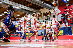 Basketball, Win2Day Superliga 2024/25, 2. Platzierungsrunde, Traiskirchen Lions, Oberwart Gunners, Caleb Fields (4)