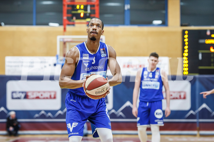 Basketball, Admiral Basketball Superliga 2019/20, Grunddurchgang 17.Runde, Traiskirchen Lions, Oberwart Gunners, Orion Outerbridge (8)