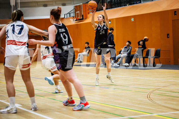 Basketball, Win2Day Basketball Damen Superliga 2024/25, Grunddurchgang 11.Runde, Vienna Timberwolves, Vienna United, Christina Hofstetter (24)