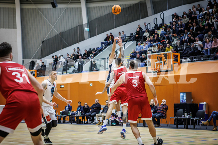 Basketball, Win2Day Superliga 2023/24, Grunddurchgang 17.Runde, Vienna Timberwolves, BC Vienna, Oscar Schmit (36)