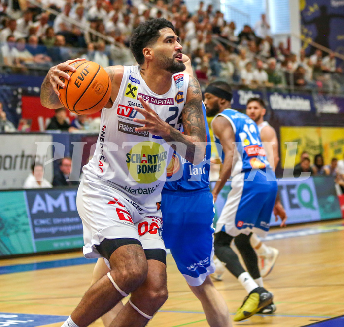 Basketball Superliga 2023/24, Playoff, Viertelfinale Spiel 1 Gmunden Swans vs. Oberwart Gunners