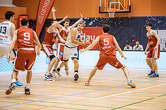 Basketball, Win2Day Superliga 2022/23, 5. Qualifikationsrunde, Vienna Timberwolves, Traiskirchen Lions, Moritz Lanegger (21)