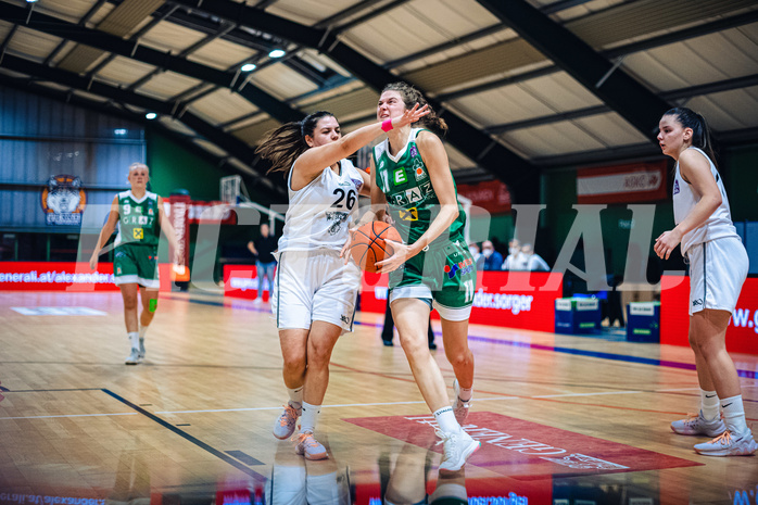 Basketball Basketball Damen Superliga 2021/22, Grunddurchgang 2.Runde Vienna D.C. Timberwolves vs. UBI Graz
