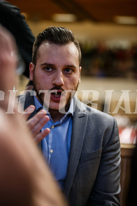 Basketball, Basketball Zweite Liga, Playoffs Viertelfinale 1. Spiel, Mattersburg Rocks, Mistelbach Mustangs, Dusan Kozlica (Head Coach)