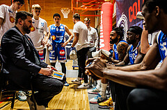 Basketball, win2day Basketball Superliga 2023/224, Grunddurchgang Runde 16, BBC Nord Dragonz, Oberwart Gunners, Horst Leitner (Head Coach)