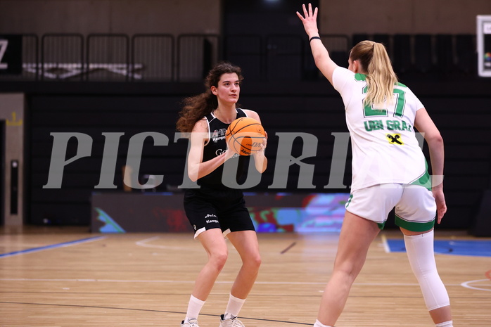 02.03.2024, Graz, Raiffeisen Sportpark, Basketball Damen Superliga 2023/24, Grunddurchgang 14.Runde, UBI Holding Graz - Basket Flames Women ,  