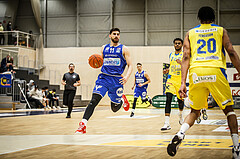 Basketball, bet-at-home Basketball Superliga 2021/22, Platzierungsrunde 9.Runde, SKN St. Pölten Basketball, Oberwart Gunners, Ioannis Chatzinikolas (11)