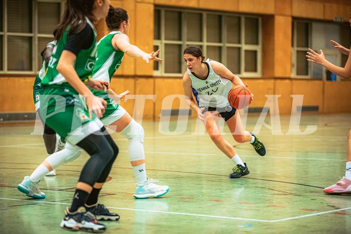 Basketball, Win2Day Basketball Damen Superliga 2022/23, Grunddurchgang 7.Runde, Vienna United, UBI Holding Graz, Oryna Bolotnikova (26)